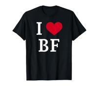 I Love BF, I Heart Initials B.F. T-Shirt