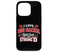 I Love Big Sacks Tight Ends Strong D Football Humour Coque pour iPhone 13 Pro