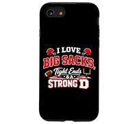 I Love Big Sacks Tight Ends Strong D Football Humour Coque pour iPhone SE (2020) / 7/8