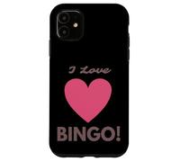 I Love Bingo! Funny Old Lady Costume Men & Women Bingo Coque pour iPhone 11