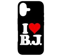 I Love BJ I Heart B.J. Initiales Monogramme Coque pour iPhone 17