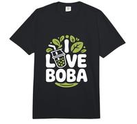 I Love Boba Bubble Tea Feuille Comfort Colors Adult Heavyweight T-Shirt
