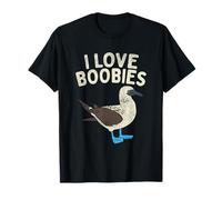 I Love Boobies Jeu de Mots avec Pieds Bleus T-Shirt
