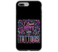 I Love Boys with Tattoos Ink Artist Appreciation - Coque pour iPhone 7 Plus/8 Plus