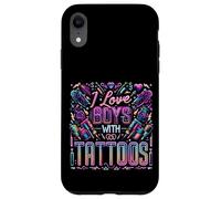 I Love Boys with Tattoos Ink Artist Appreciation - Coque pour iPhone XR
