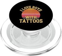 I Love Boys with Tattoos Ink Artist Appreciation ||- PopSockets PopGrip pour MagSafe