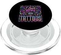 I Love Boys with Tattoos Ink Artist Appreciation - PopSockets PopGrip pour MagSafe