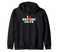 I Love British Guys Sweat à Capuche