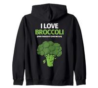 I Love Brocoli Légumes Amusants Sweat à Capuche