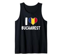I Love Bucarest Roumanie Drapeau Roumanie Cœur Débardeur