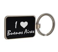 I Love Buenos Aires Travel City Argentine Porte-clés en verre noir personnalisé