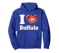 I Love Buffalo Heart 716 Drapeau Minimaliste Local Soul Emblème Sweat à Capuche