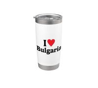 I love Bulgaria Gobelet isotherme en acier inoxydable double paroi