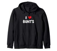 I Love Bunts - Cœur - Bunt Bunt Bunting Joueur de Baseball entraîneur Sweat à Capuche