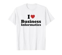 I Love Business Informatics Student Major Graduation T-Shirt
