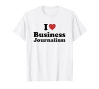 I Love Business Journalism Funny Humor Retro T-Shirt