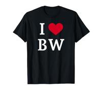 I Love BW, I Heart Initials B.W. T-Shirt
