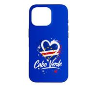 I Love Cabo Verde Vacation Travel Drapeau en Forme de cœur Motif touriste Coque pour iPhone 16 Pro