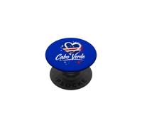 I Love Cabo Verde Vacation Travel Drapeau en Forme de cœur Motif touriste PopSockets PopGrip Adhésif