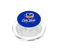 I Love Cabo Verde Vacation Travel Drapeau en Forme de cœur Motif touriste PopSockets PopGrip pour MagSafe