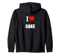 I Love Cake Baking Baker Éponge pour chocolats et Carottes Sweat à Capuche