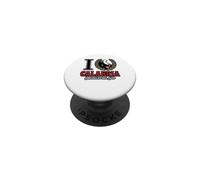 I Love Calabria Orgoglio Del Sud Couronne de Laurier Carte d'Italie PopSockets PopGrip Adhésif