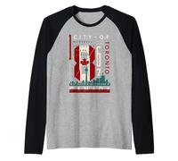 I Love Canada, Men's Women's Kids Canada Graphic Design Manche Raglan