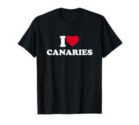 I Love Canaries Heart Animal Lover T-Shirt