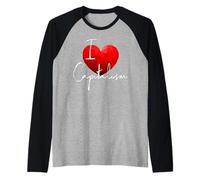 I Love Capitalism J'aime Le Capitalisme Économie de Marché Manche Raglan