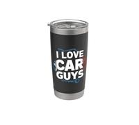I Love Car Guys s'amuse pour les passionnés d'automobile Gobelet isotherme en acier inoxydable double paroi