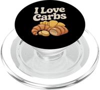 I Love Carbs Croissant Pain Pâtisserie Art PopSockets PopGrip pour MagSafe