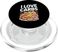I Love Carbs Humour Pâtisserie Pain Humour PopSockets PopGrip pour MagSafe