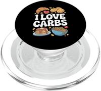 I Love Carbs Pâtes Crêpes Pain PopSockets PopGrip pour MagSafe