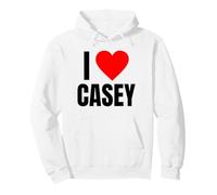 I Love Casey Nom personnalisé pour Homme BFF Heart Friend Boys Sweat à Capuche