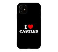 I Love Castles Éventail de Chevalier d'architecture médiévale Coque pour iPhone 11