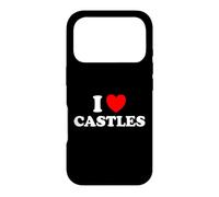I Love Castles Éventail de Chevalier d'architecture médiévale Coque pour iPhone 17 Pro