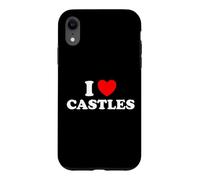 I Love Castles Éventail de Chevalier d'architecture médiévale Coque pour iPhone XR