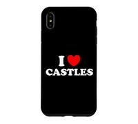 I Love Castles Éventail de Chevalier d'architecture médiévale Coque pour iPhone XS Max