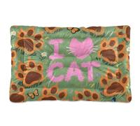 I Love Cats Griffe Tapis de cage doux antidérapant pour chiens de petite, moyenne et grande taille, 61 x 45,7 cm Vert