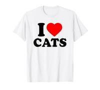 I Love Cats, I Heart Cats T-Shirt