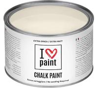 I Love Chalk Paint® couleur Ivoire 375 ml - Peinture à la craie - Sans poncer, couleurs meubles, murs et objets - Sans solvants ni formaldéhyde - Sans odeur, à base d'eau