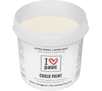 I Love Chalk Paint® Couleur Ivoire 4 Litres - Sans poncer, couleurs meubles, murs et objets - Sans solvants ni formaldéhyde - Sans odeur, à base d'eau