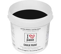 I Love Chalk Paint® couleur Noir 4 litres - Sans poncer, couleurs meubles, murs et objets - Sans solvants ni formaldéhyde - Sans odeur, à base d'eau