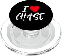 I Love Chase Husband Dad Boyfriend Fils Grandson Heart Name PopSockets PopGrip pour MagSafe