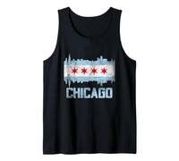I Love Chicago, Proud Born in Chicago Fashion Graphic Design Débardeur