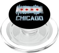 I Love Chicago, Proud Born in Chicago Fashion Graphic Design PopSockets PopGrip pour MagSafe
