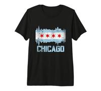 I Love Chicago, Proud Born in Chicago Fashion Graphic Design T-Shirt Haut de Gamme