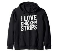 I Love Chicken Strips Fried Food Comfort Cravings - Sweat à Capuche