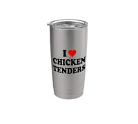 I Love Chicken Tenders Funny Chicken Tender Chicken Tendies Gobelet isotherme en acier inoxydable double paroi