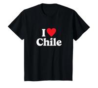 I Love Chile T-Shirt, Enfant, Noir, 10 Ans